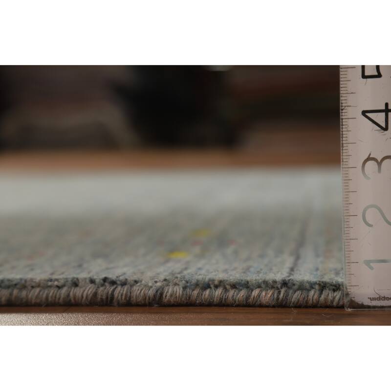 Hand Knotted Oriental 100% Wool Carpet Tribal Tribal Multi-Colored Gabbeh Area Rug - 7' 11'' X 5' 3''