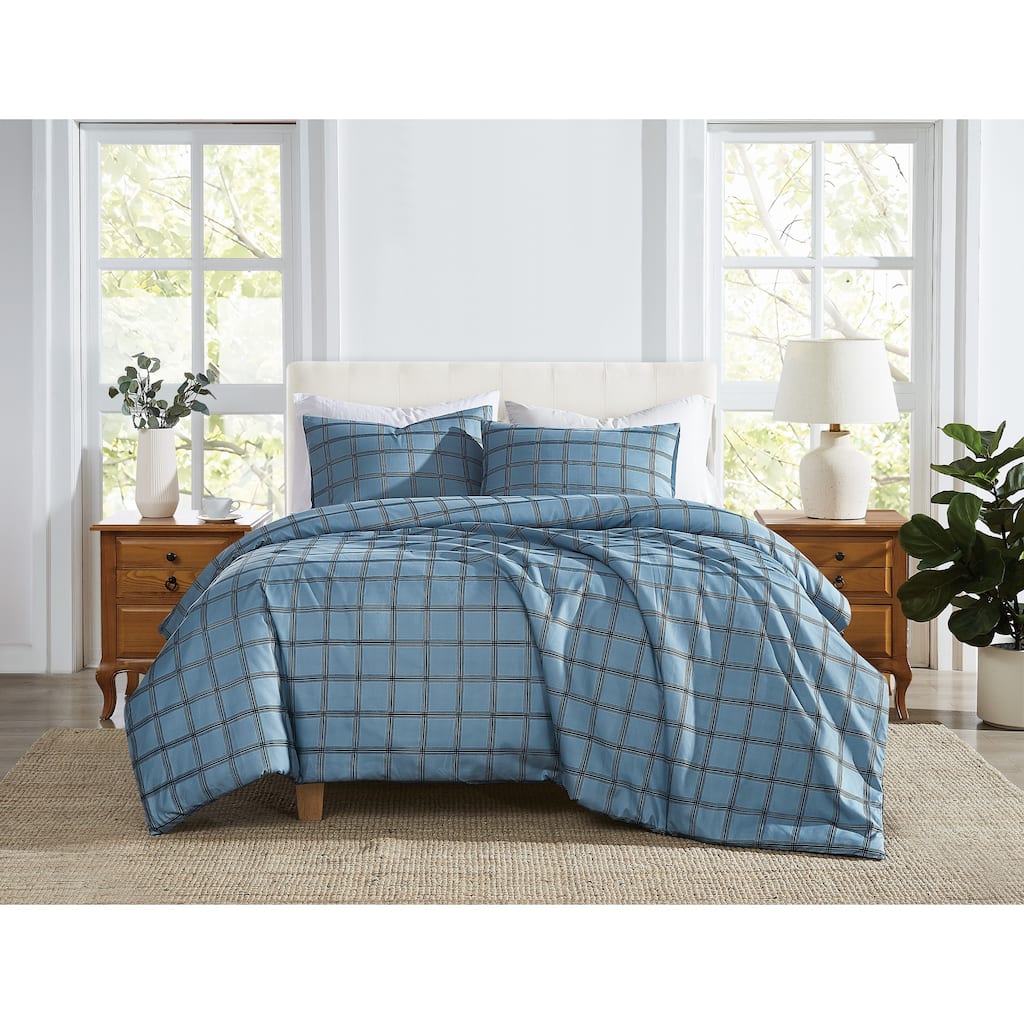 Cannon Luka Grid 3 Piece Comforter Set