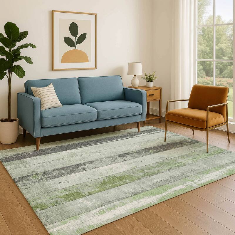 Premium Washable Super Soft Modern Stripe Mayfield Rug