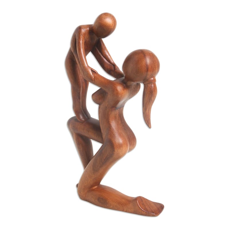 Novica Handmade Take You Higher Wood Sculpture