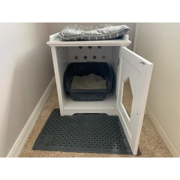 PAWLAND Decorative Cat House and Litter Box Enclosures,Cat Home 