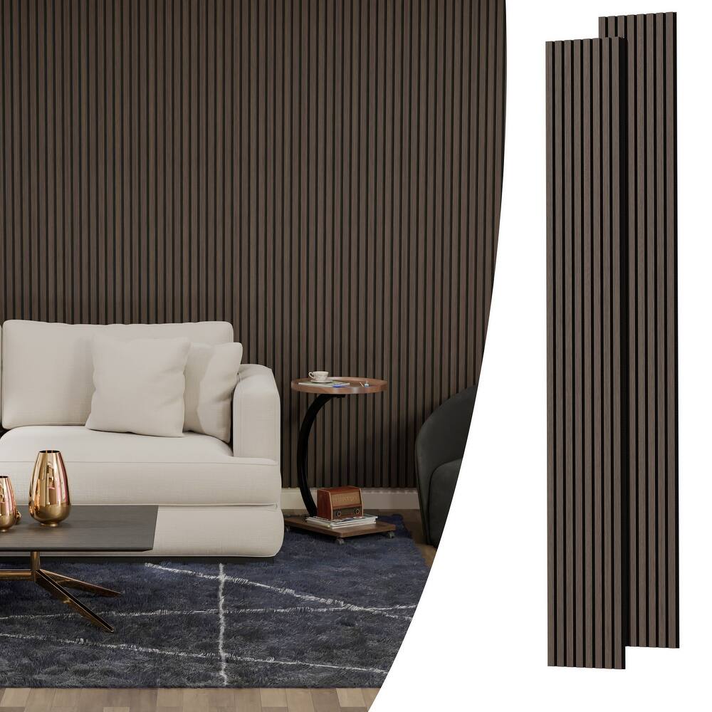 Acoustic Soundproof Slat Wall Panels 3D Decorative Wall Paneling