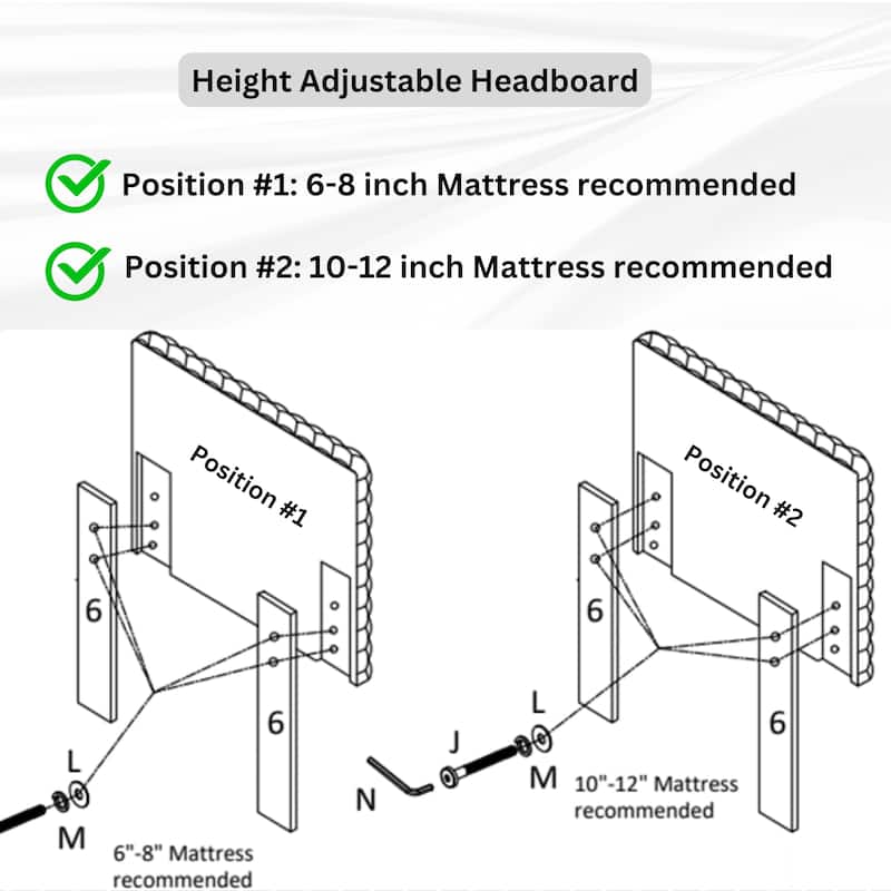 Plush 3D Upholstered Platform Bed in White Dove, Twin