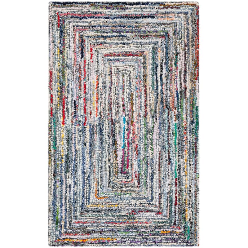 SAFAVIEH Handmade Nantucket Sagit Contemporary Cotton Rug