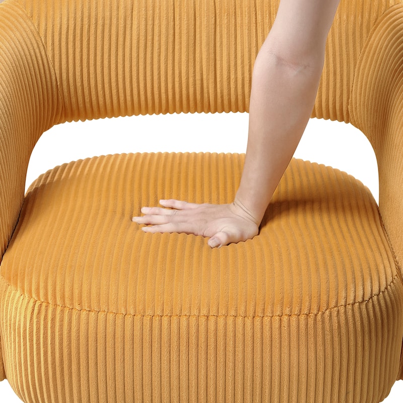 Parris Corduroy Swivel Chair