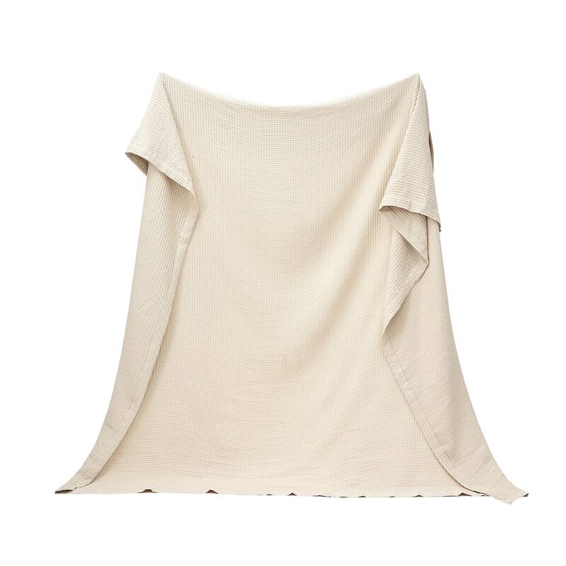 Luxurious Cotton Super Soft Waffle Weave Knit Blanket