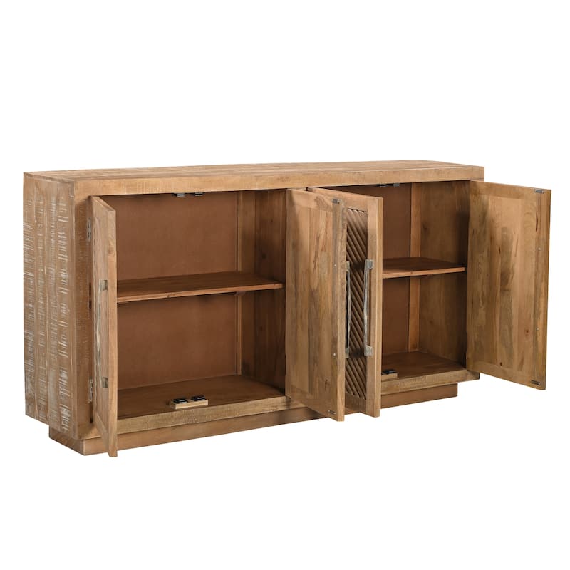 Sydney 4-door Carved Solid Wood Sideboard