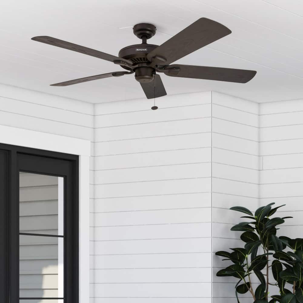52" Honeywell Belmar Wet Rated Indoor/Outdoor Ceiling Fan, No Light