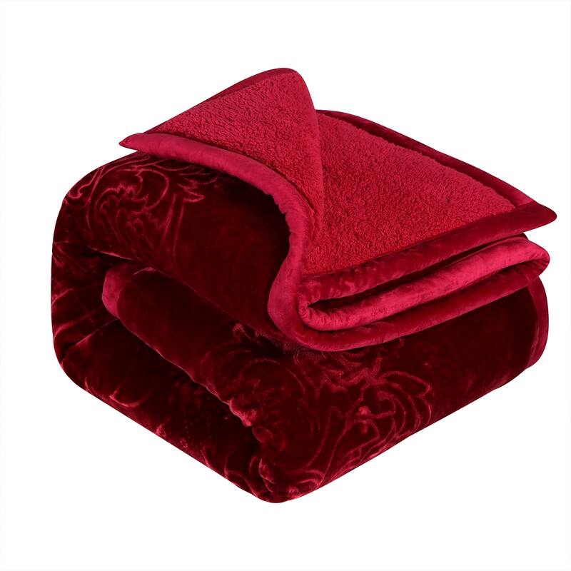 Fleece/ Sherpa Down Alternative 3-piece Comforter Set