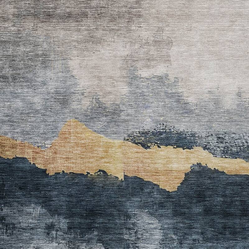 HomeRoots Abstract Transitional Rectangle Outdoor Rug