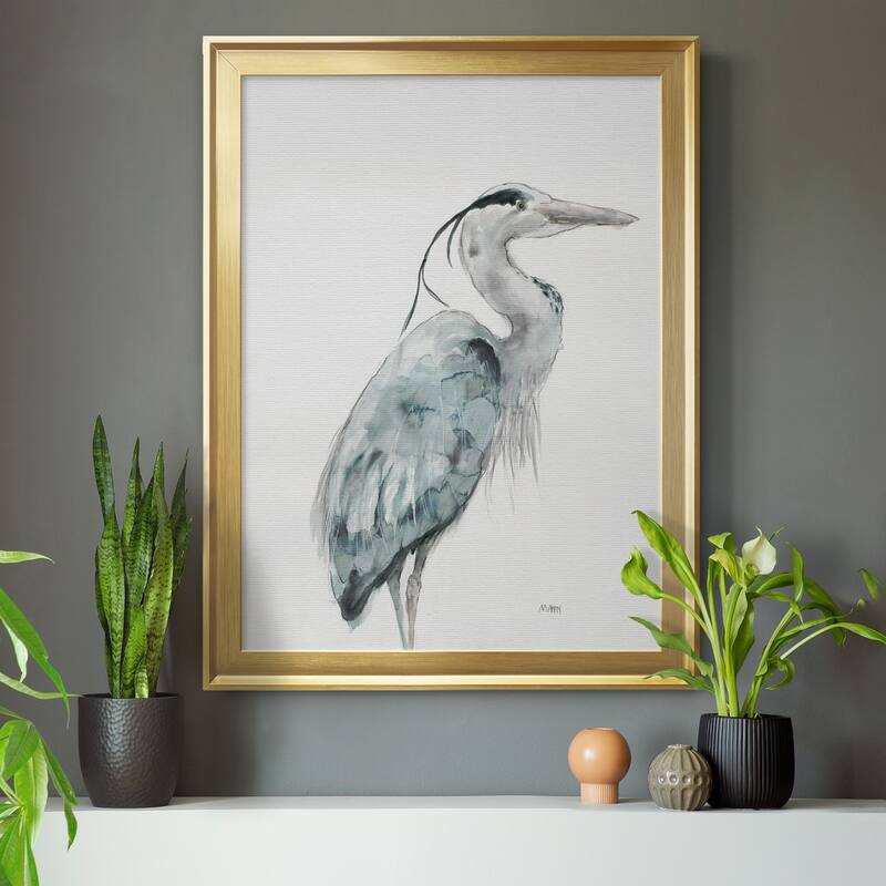 BLUE HERON I Premium Framed Canvas - Ready to Hang