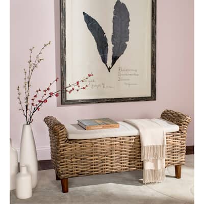 SAFAVIEH Palermo Brown Bench - 44"W x 15"D x 21"H