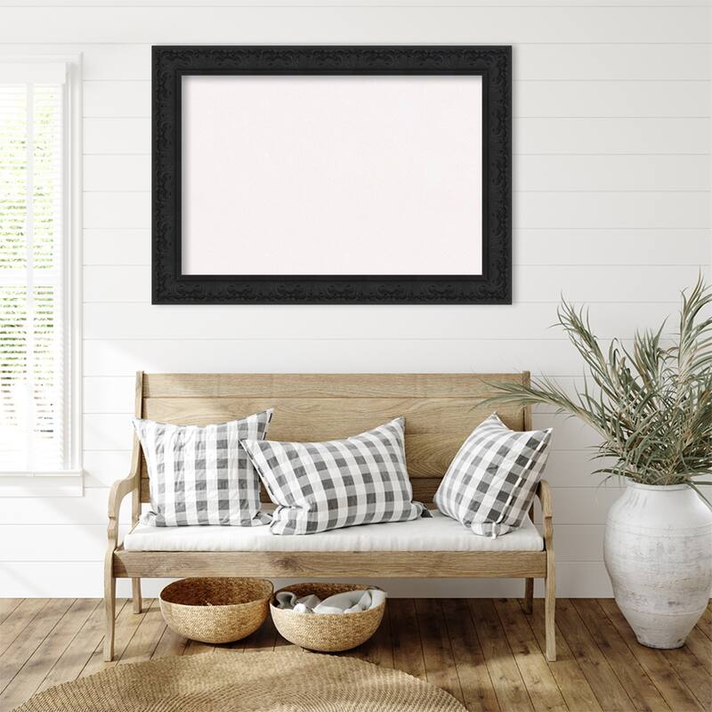 Luxe Black Framed Cork Board - Bulletin Board, Organization Board, Pin Board