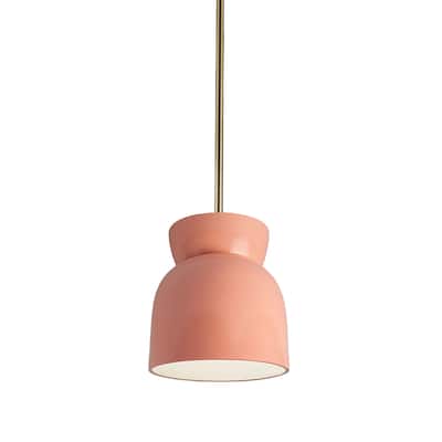 Justice Design Group Large Hourglass Pendant - Rigid Stem