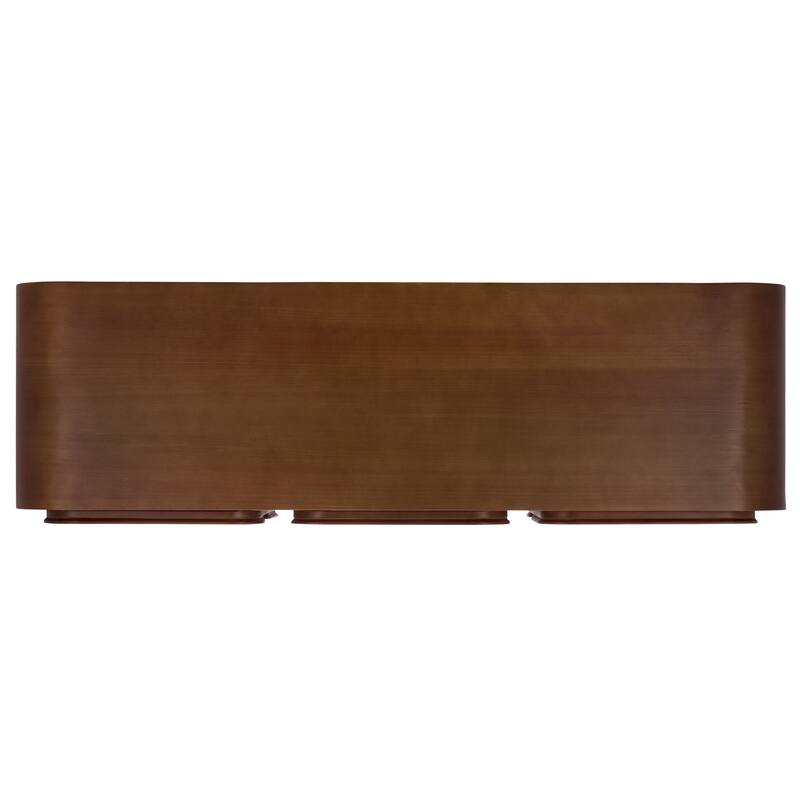 SAFAVIEH Couture Herald 3-Shelf Wood Sideboard - 62"W x 19"D x 30"H