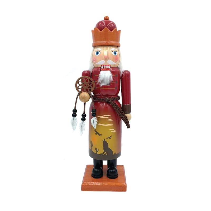 14" Southwest King with Dreamcatcher Christmas Nutcracker