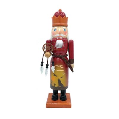 14" Southwest King with Dreamcatcher Christmas Nutcracker