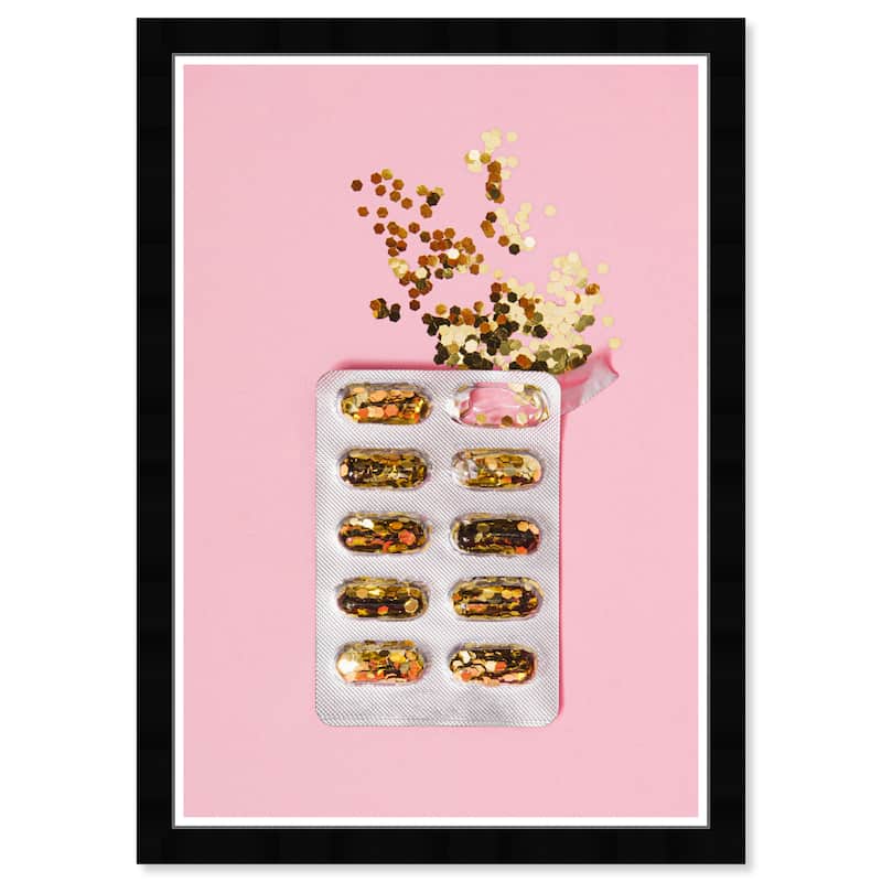Wynwood Studio Prints Fashion and Glam Glitter Dose Pink and Glam Wall Art Canvas Print