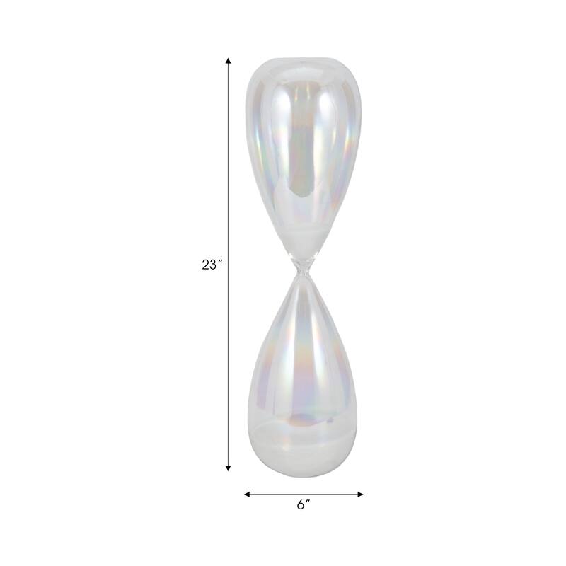 Contemporary Hourglass Sculpture for Home Decor - Stylish Decorative Object