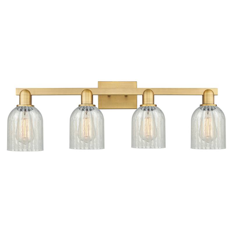 Innovations Lighting Endless Possibilities Arcadia - Caledonia - 4 Light 32" Bath Vanity Light - Mouchette/Brushed Brass