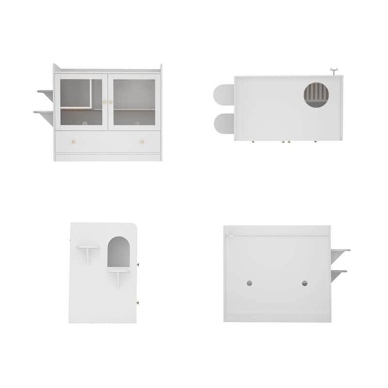 Stylish Cat Furniture Cat Litter Box Enclosure and Versatile Cat House