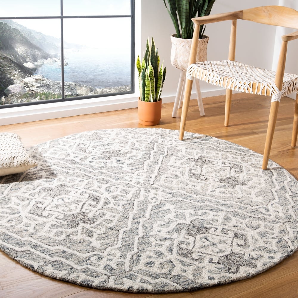 SAFAVIEH Handmade Micro-Loop Scarlette Wool Rug