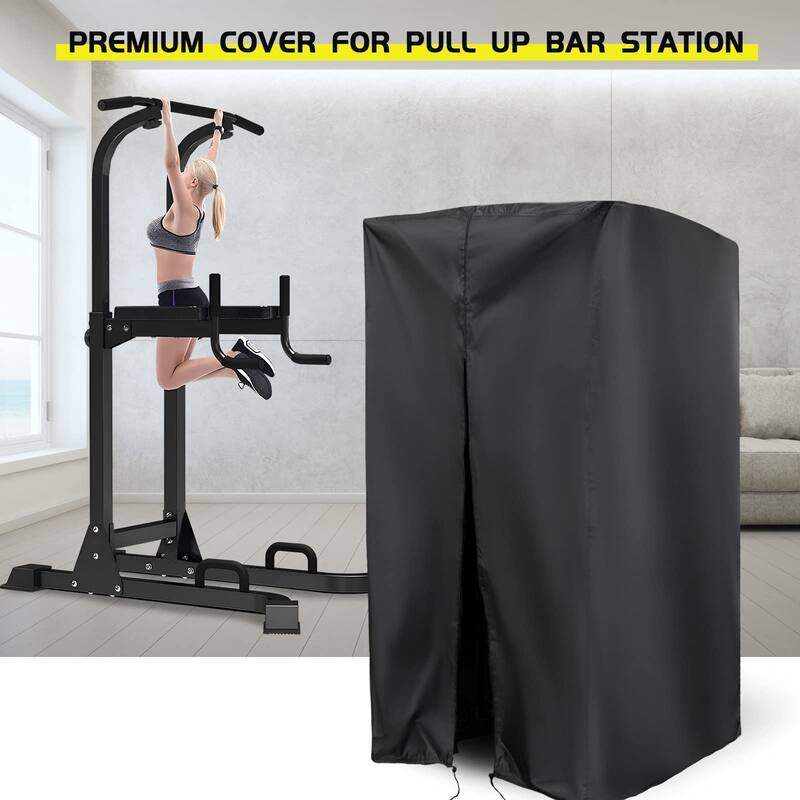 Protective Cover for Pull Up Bar Station, Waterproof Cover for Power Tower/Pull Up Dip Station - 42x40x64"