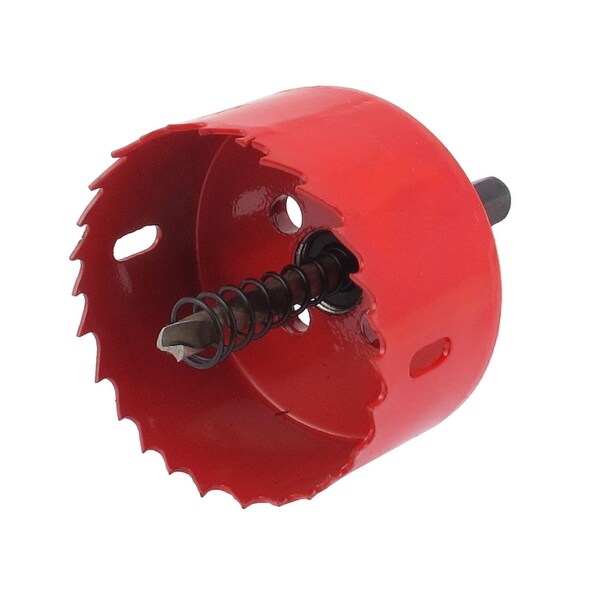 Aluminum Wood Iron Bi-Metal HSS 65mm Dia Hole Saw Twisted Drill Bit Cutter Tool