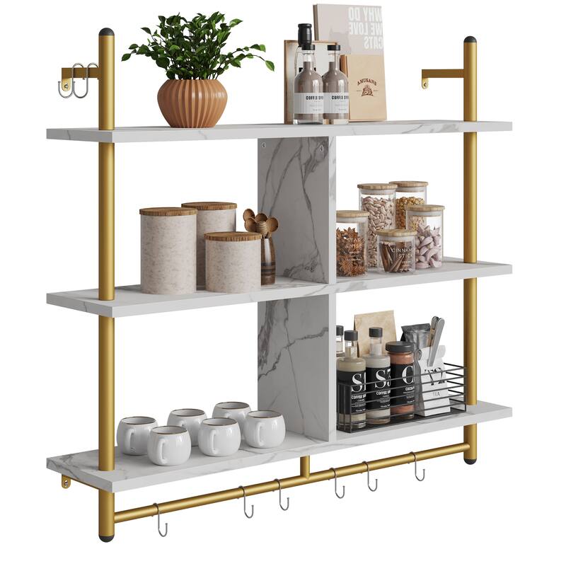 41 inch Wall Shelves 3-tiers Floating Shelf - 41 inch