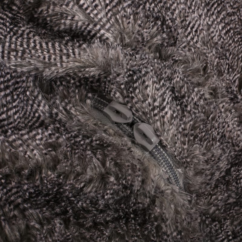 5 Foot Rounded Faux Fur Bean Bag
