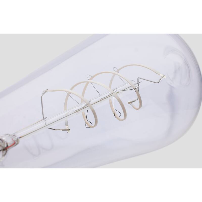 6 Watt ST19 LED Reminiscent Flex Gray Coil Filament E26 3000K 120V - Clear