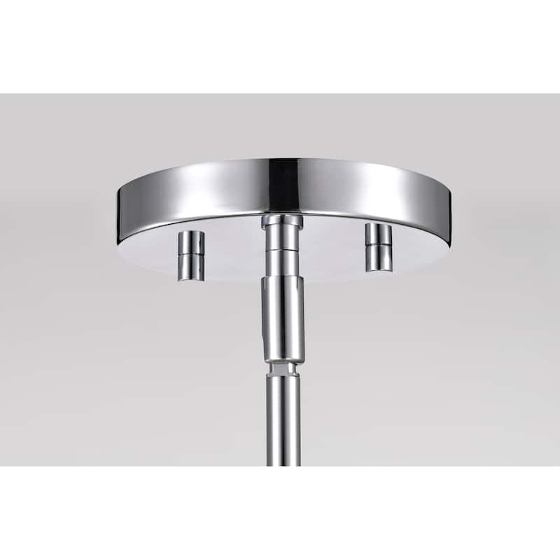 Marlowe 28 Inch 5 Light Chandelier Polished Nickel with Clear Glass - Polished Nickel