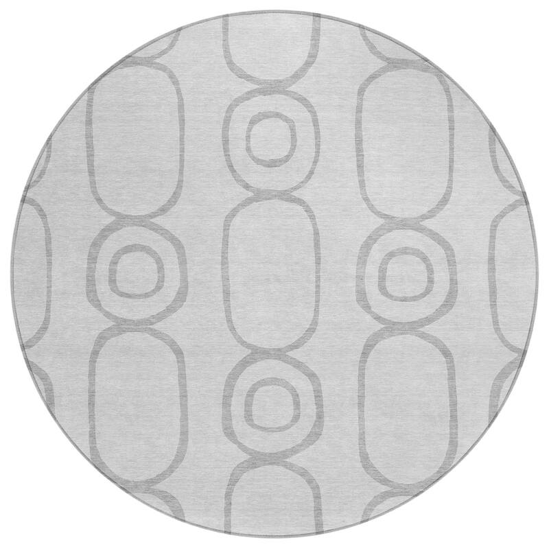 Machine Washable Indoor/ Outdoor Modern Vibe Chantille Rug