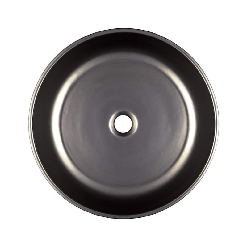 Bliss Fireclay Vessel Bathroom Sink - 16" x 16" x 4.5"