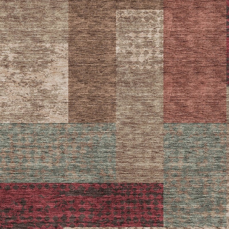 HomeRoots Geometric Transitional Rectangle Outdoor Rug