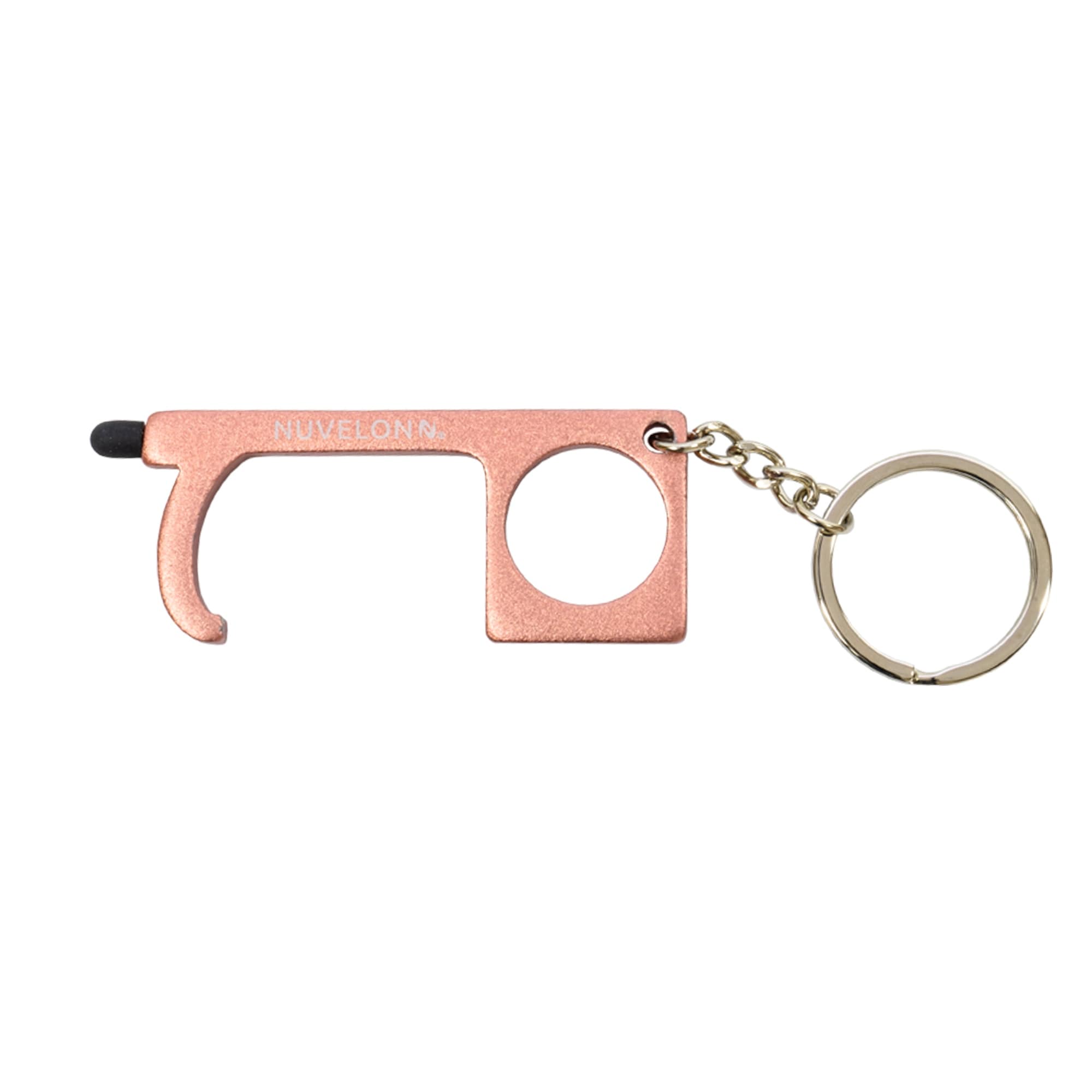 Nuvelon No Touch Door Opener Tool With Stylus Tip Multi Functional Metal Tool With Keychain Black Or Rose Gold Color Overstock Nuvelon No Touch Door Opener Tool With Stylus Tip Multi Functional Metal Tool With Keychain Black Or Rose Gold Color Overstock