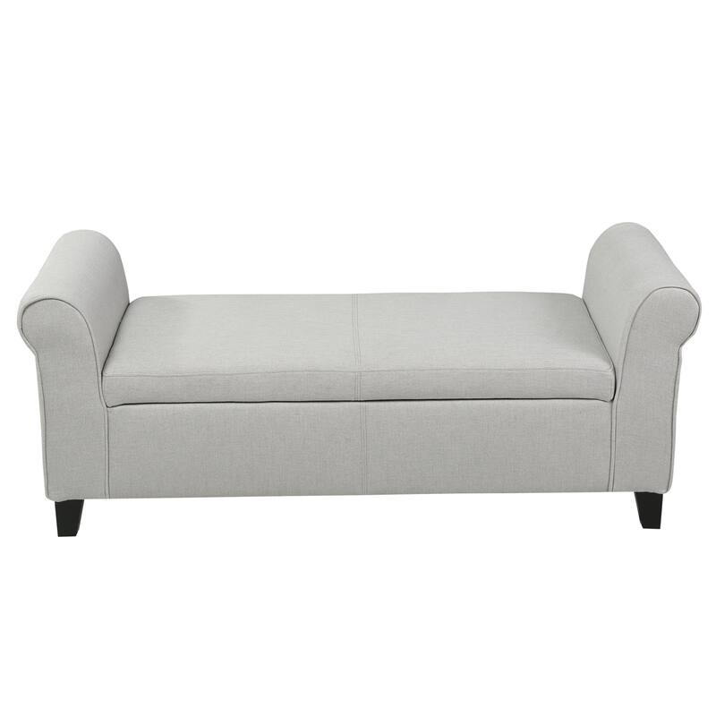 Hayes Upholstered Storage Ottoman Bench by Christopher Knight Home