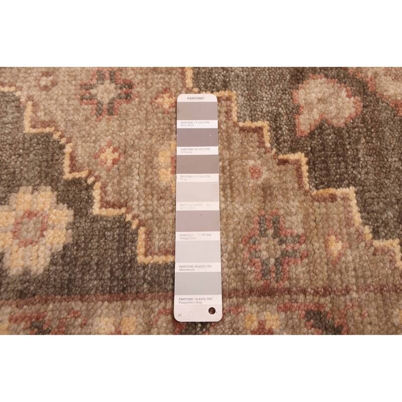 ECARPETGALLERY Hand-knotted Jules Serapi Brown, Taupe Wool Rug - 8'2 x 10'2