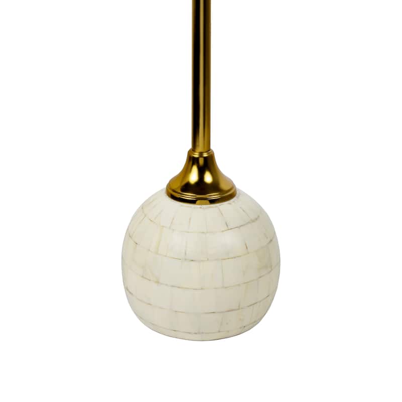 JONATHAN Y Blanche 26" Metal/Resin Mosaic Pedestal Drink Table