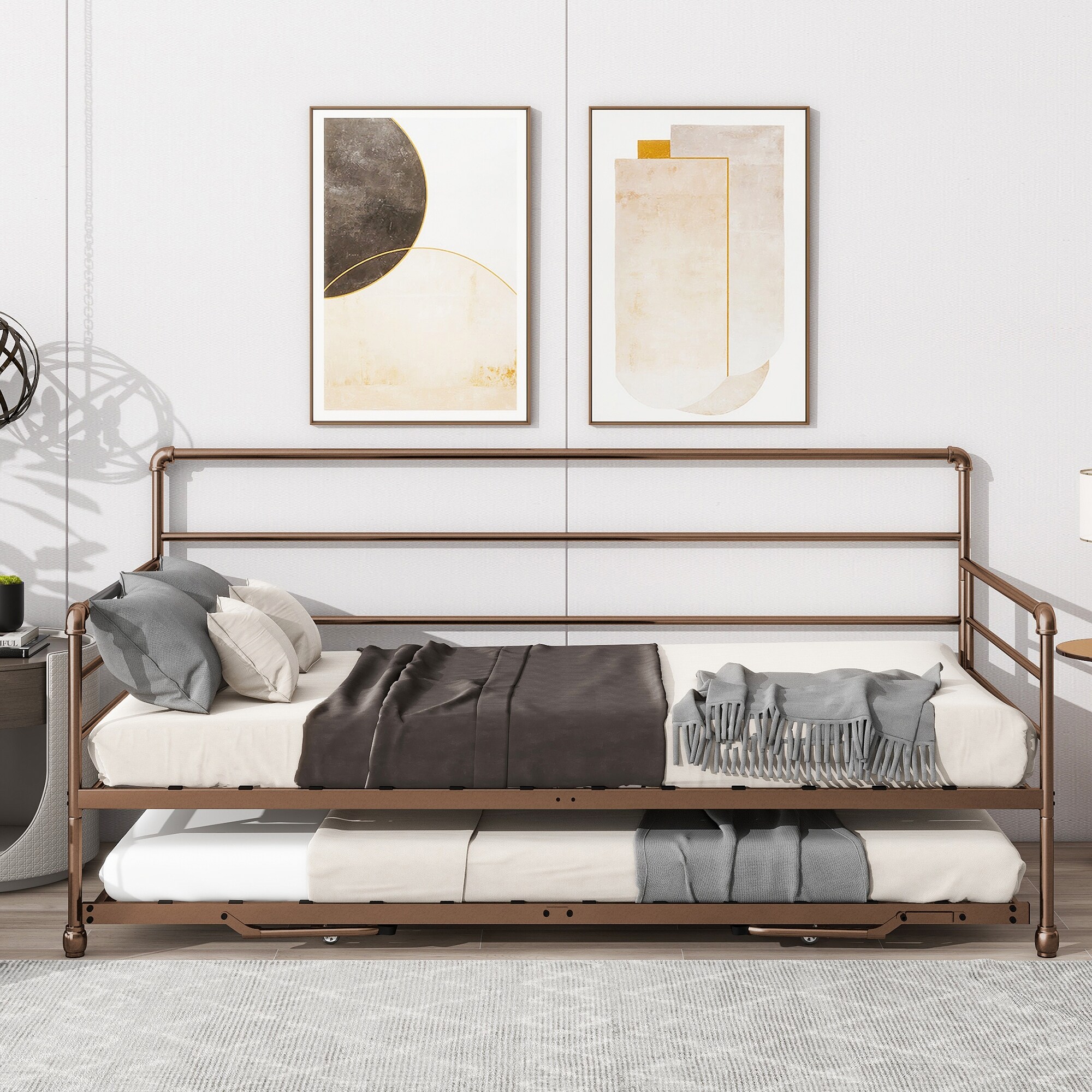 Twin Size Metal Daybed With Pop Up Trundle Twin Daybed For Adults Contemporary Furniture Series On Sale Bed Bath Beyond 38148772