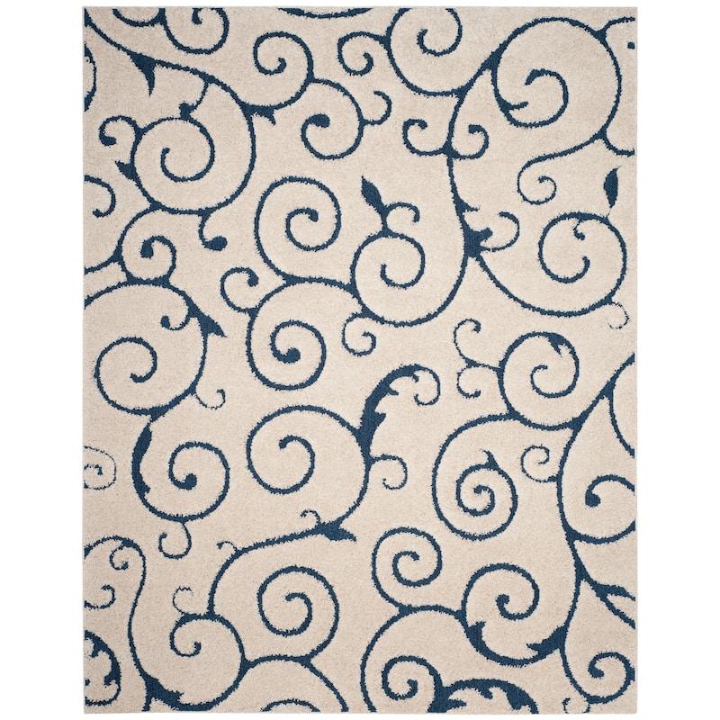 SAFAVIEH Florida Shag Gertrudis / Beige Rug
