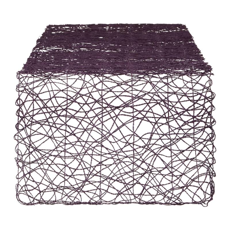 DII Woven Paper Table Runner - 72"x14" - Eggplant