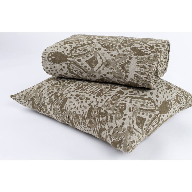 Ramira. Cozy, Cotton, Cypress, Duvet Cover Set - Cypress - Queen