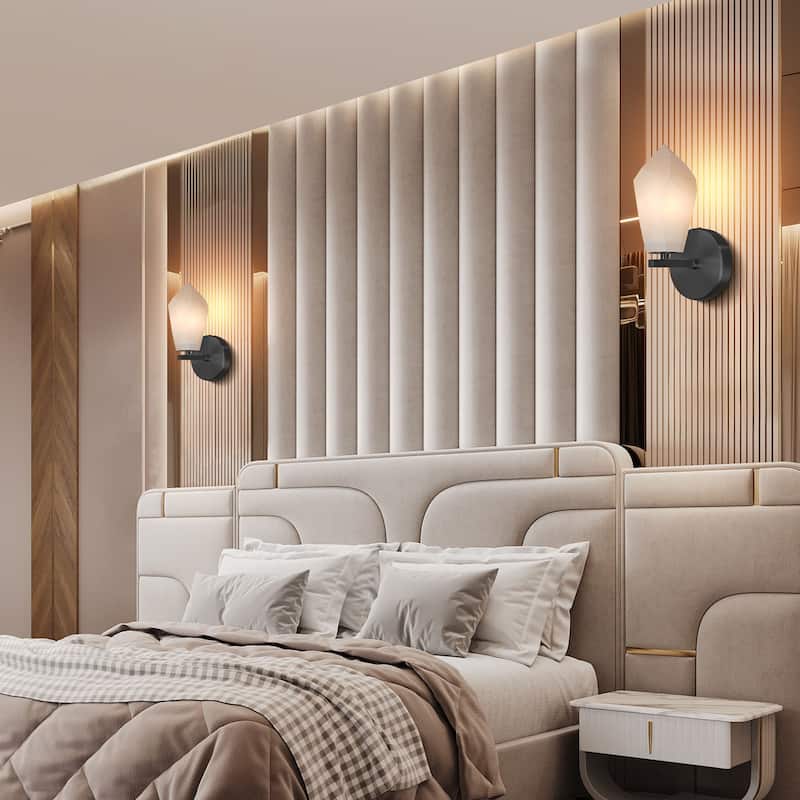 KAYLA Alabaster Chandelier/Sconce Kitchen Island Brass Hanging Lamp Mid Century Nordic Modern Chandelier