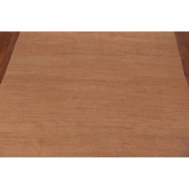 Tribal / Modern Gabbeh Oriental Area Rug Hand-Knotted Wool Carpet - 6'6" x 9'7"