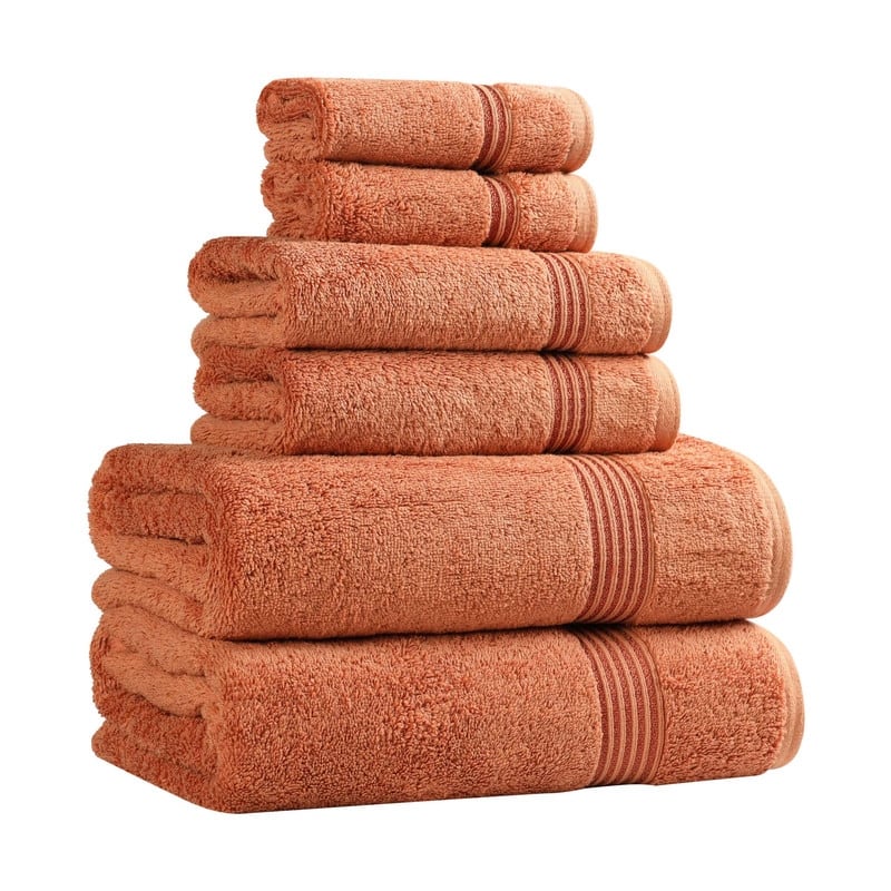 Superior Heritage Egyptian Cotton Absorbent 6-Piece Towel Set