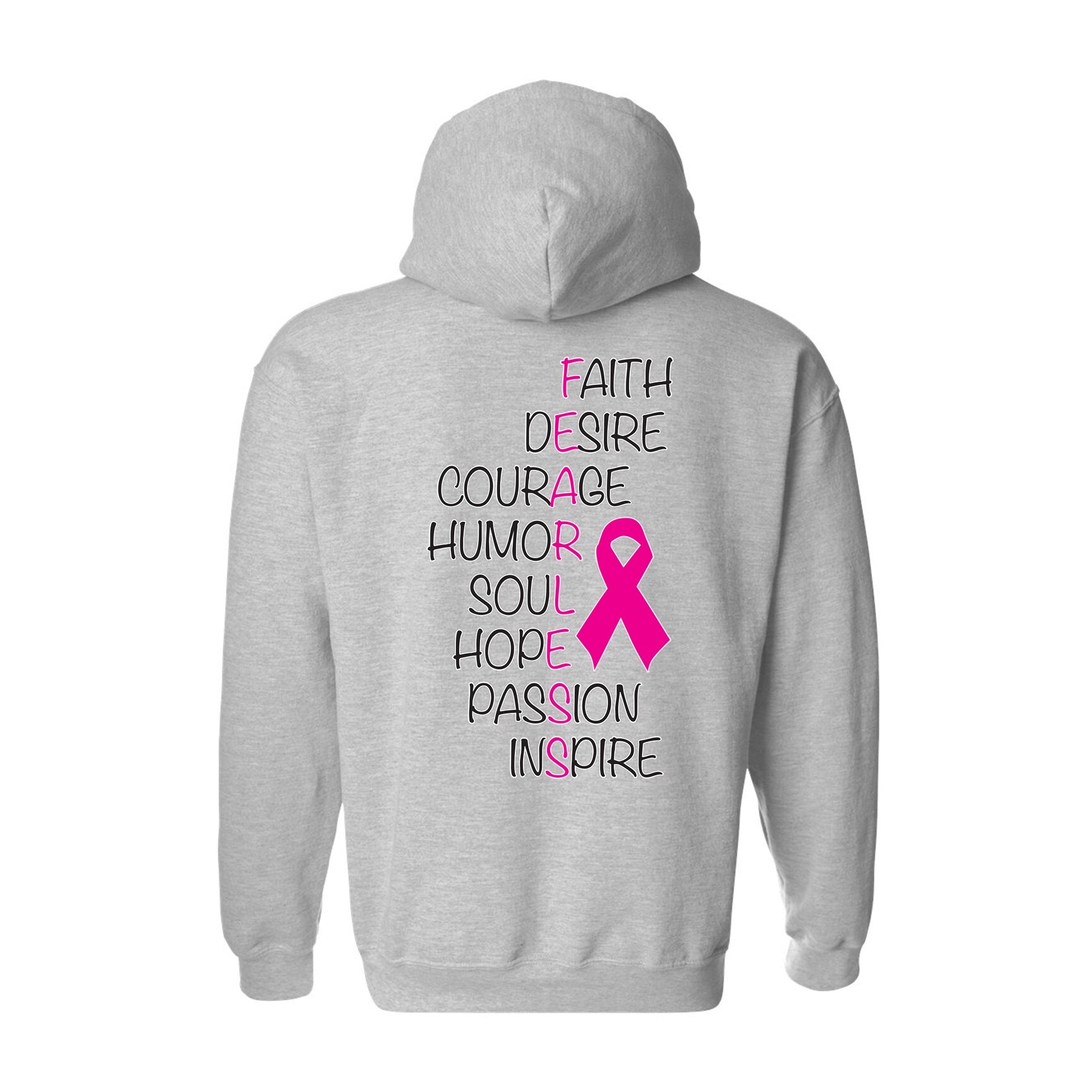 pink ribbon hoodie