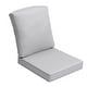 preview thumbnail 94 of 128, 21 W x 22 D in. Deep Seat Outdoor Cushion Set by Crestlive Products 1-Seater - Light Grey