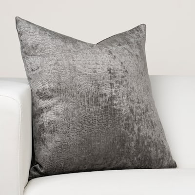 Ernest Hemingway Nile Charcoal Throw Pillow