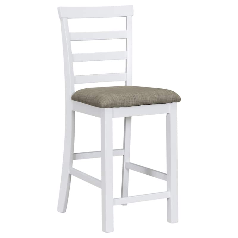 5-Piece Multi-Functional Rubber Wood Counter Height Dining Set